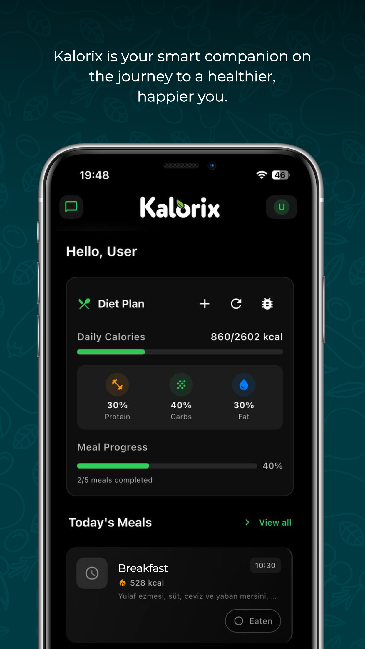 Kalorix app screenshot 3